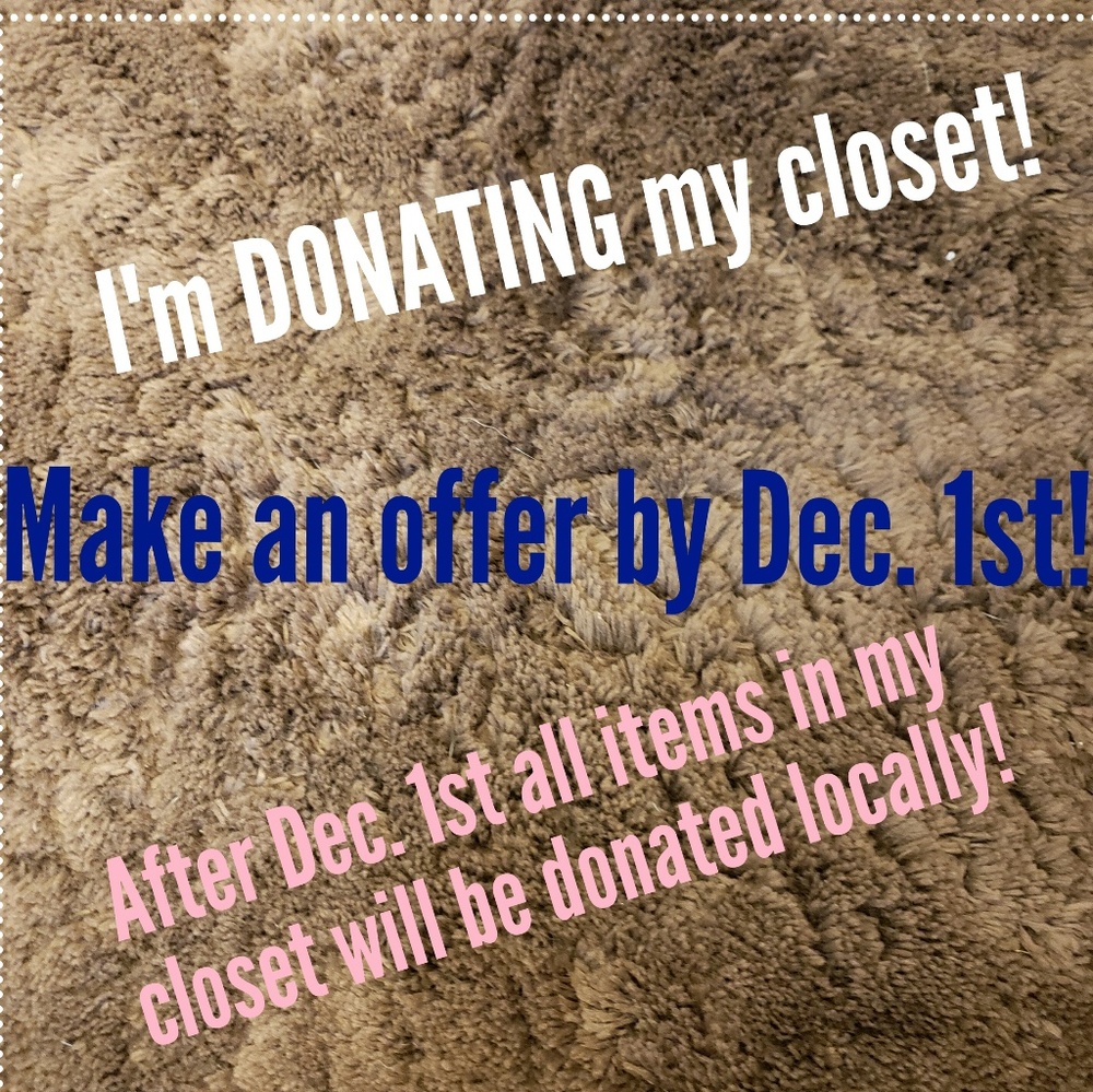Donating my closet!